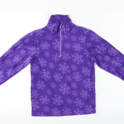 Mountain Warehouse  Girls Purple   Henley Jumper Size 7-8 Years