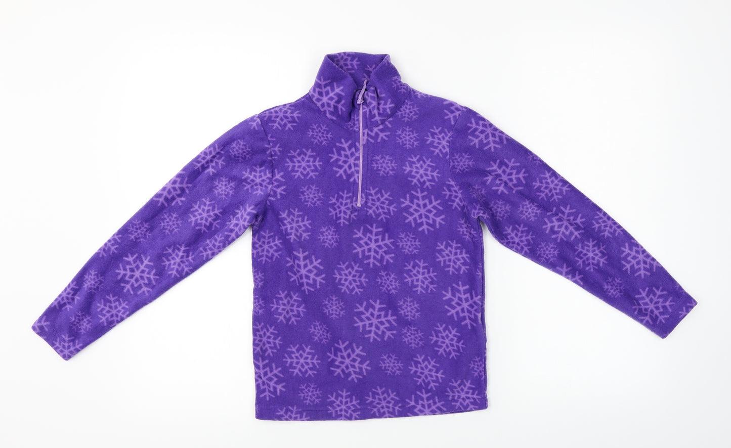Mountain Warehouse  Girls Purple   Henley Jumper Size 7-8 Years