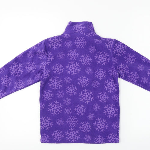 Mountain Warehouse  Girls Purple   Henley Jumper Size 7-8 Years
