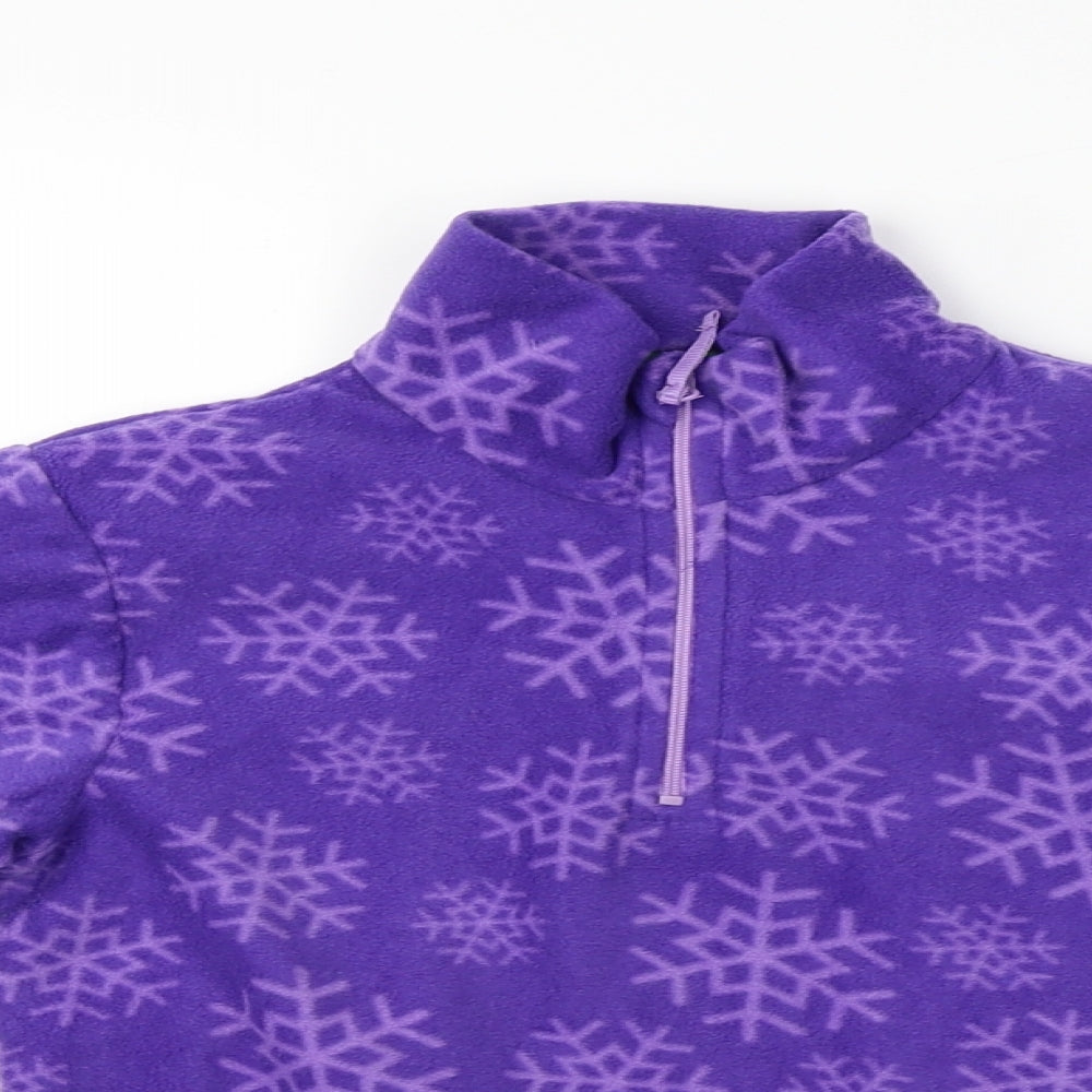 Mountain Warehouse  Girls Purple   Henley Jumper Size 7-8 Years