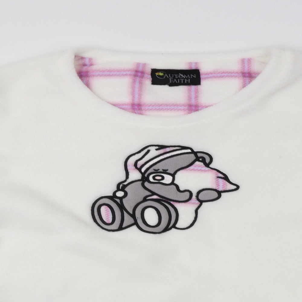 autum faith Womens White   Pullover Jumper Size XL