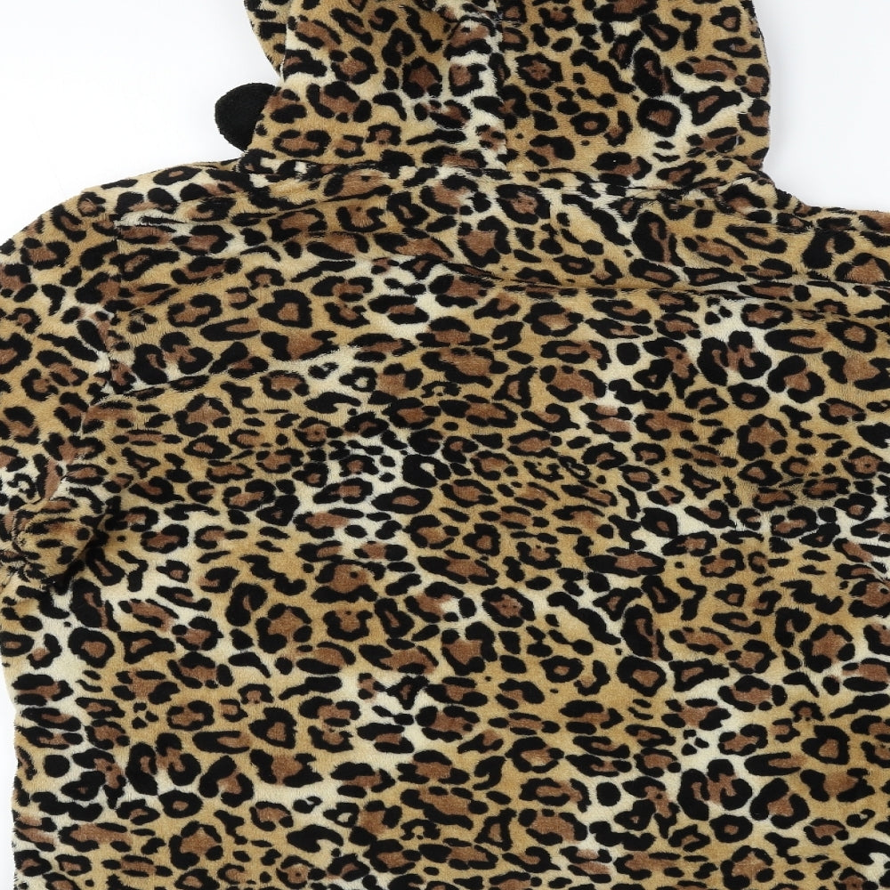 autumn faith Womens Brown Animal Print  Pullover Jumper Size XL