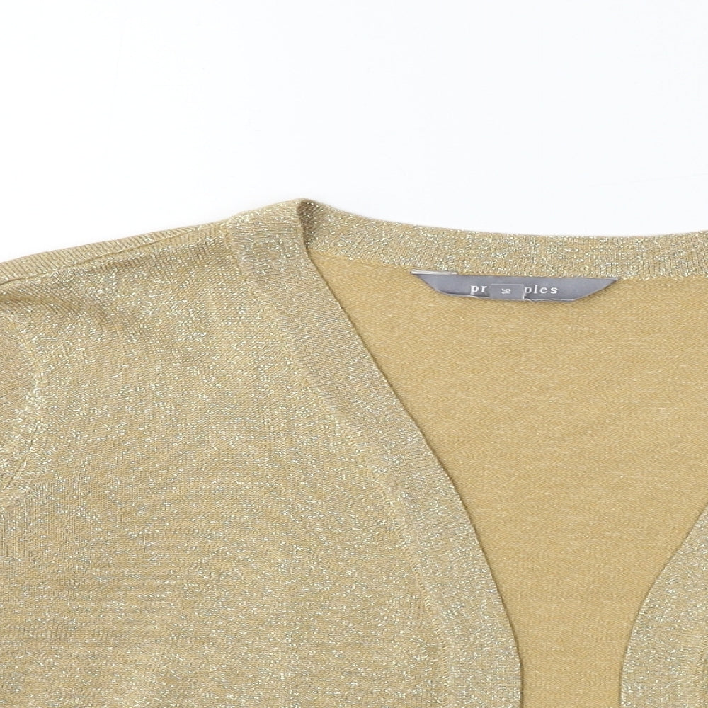 Principles Womens Brown   Cardigan Jumper Size 16