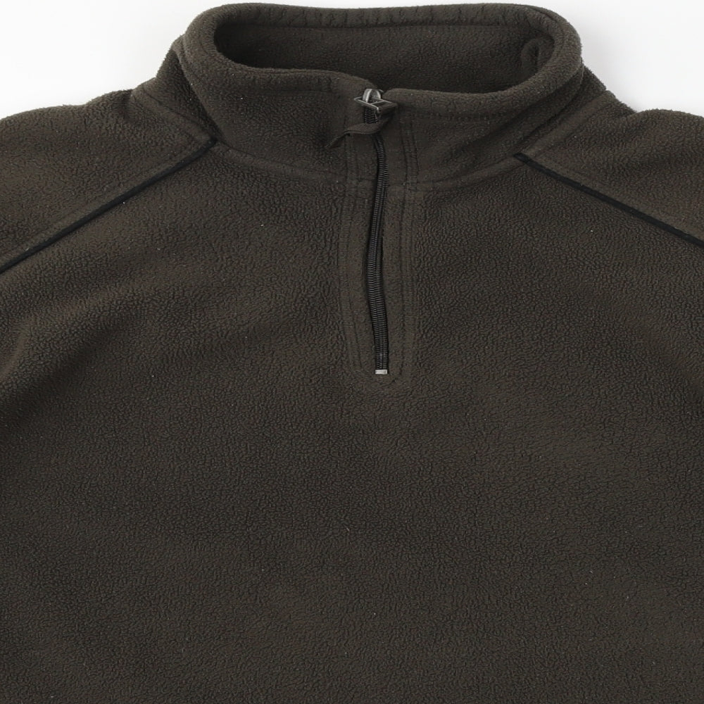 Sactive  Mens Brown   Henley Jumper Size M