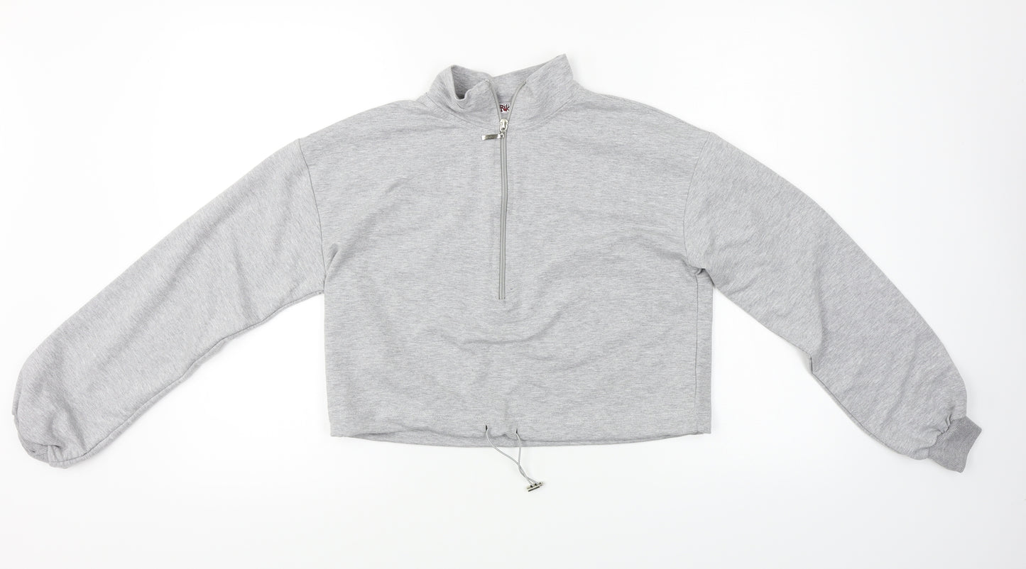 PORTABELLO  Womens Grey   Henley Jumper Size S