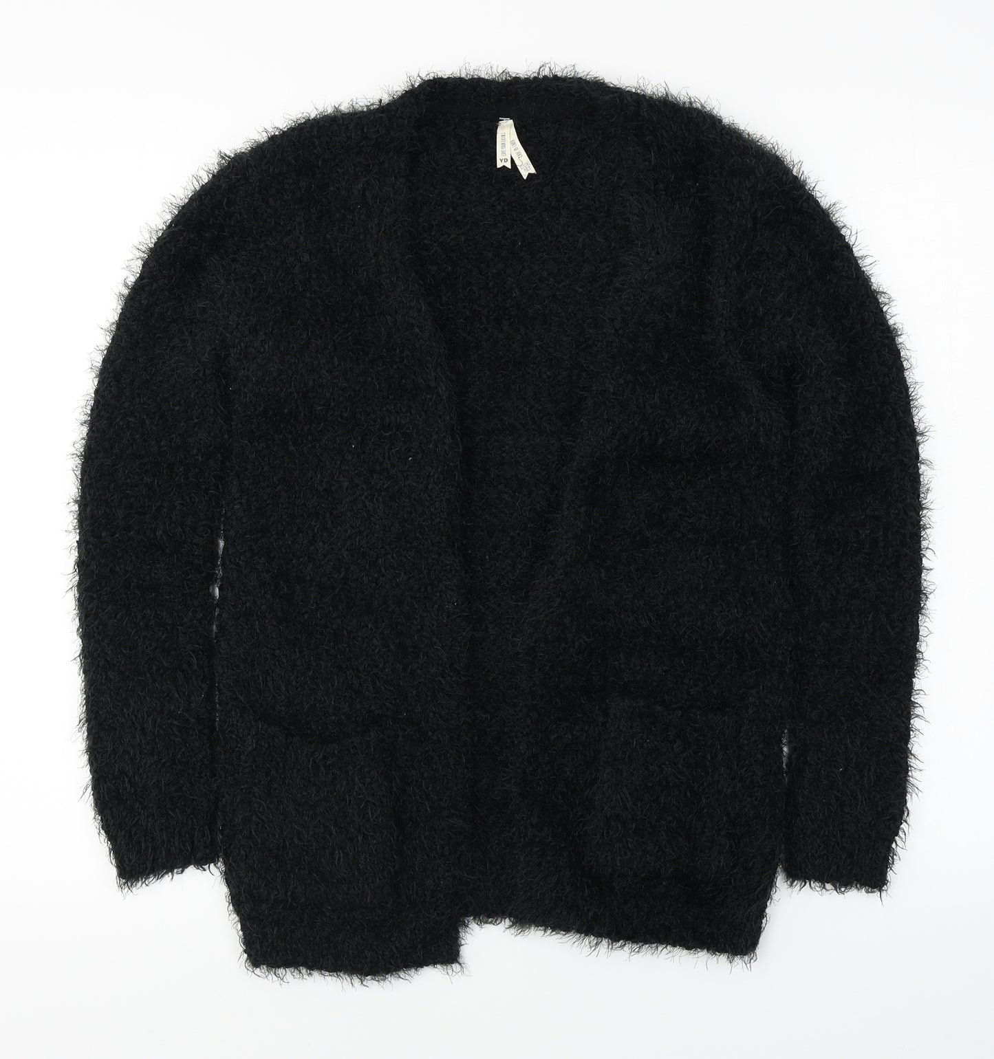 YD Girls Black   Cardigan Jumper Size 12-13 Years