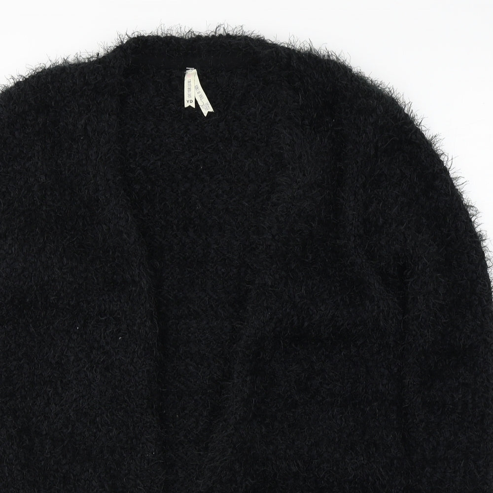 YD Girls Black   Cardigan Jumper Size 12-13 Years