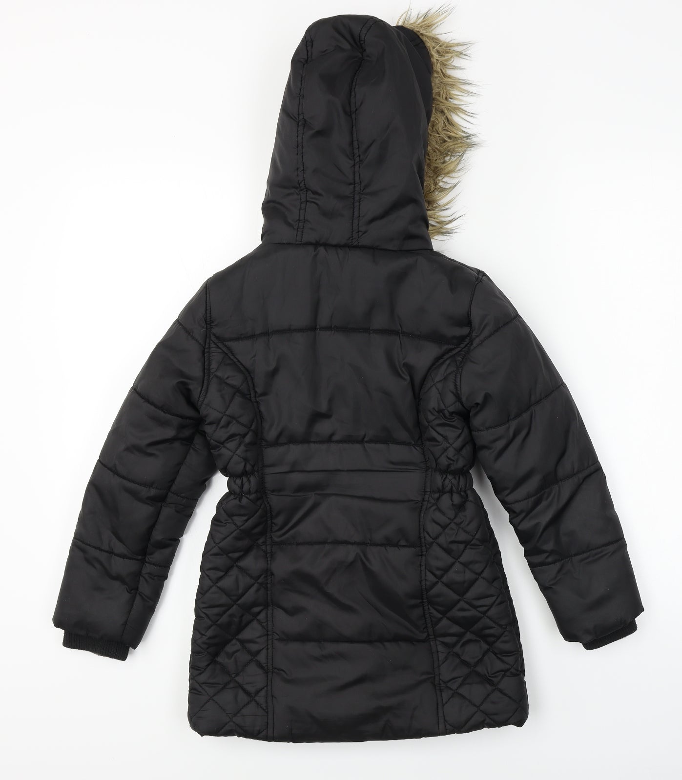 F&F  Girls Black   Jacket Coat Size 7-8 Years