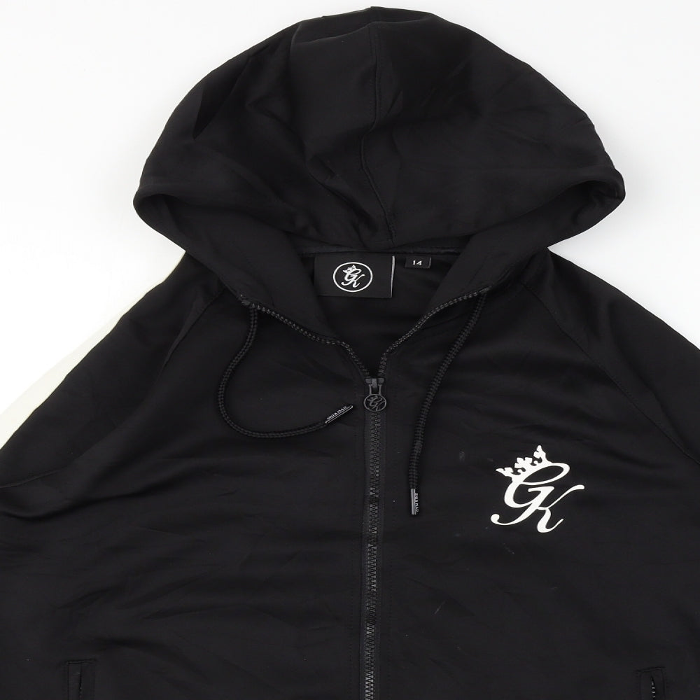 Gym King  Boys Black   Full Zip Jumper Size 14 Years