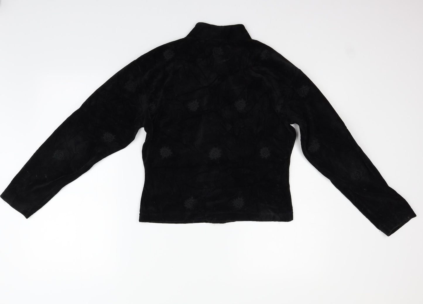 SOHO Womens Black   Basic Button-Up Size S