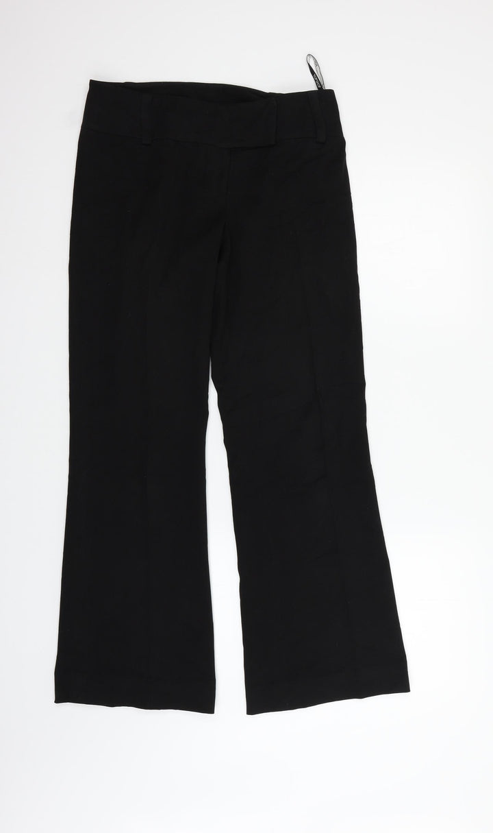 Topshop Womens Black Trousers Size 10 L30 in
