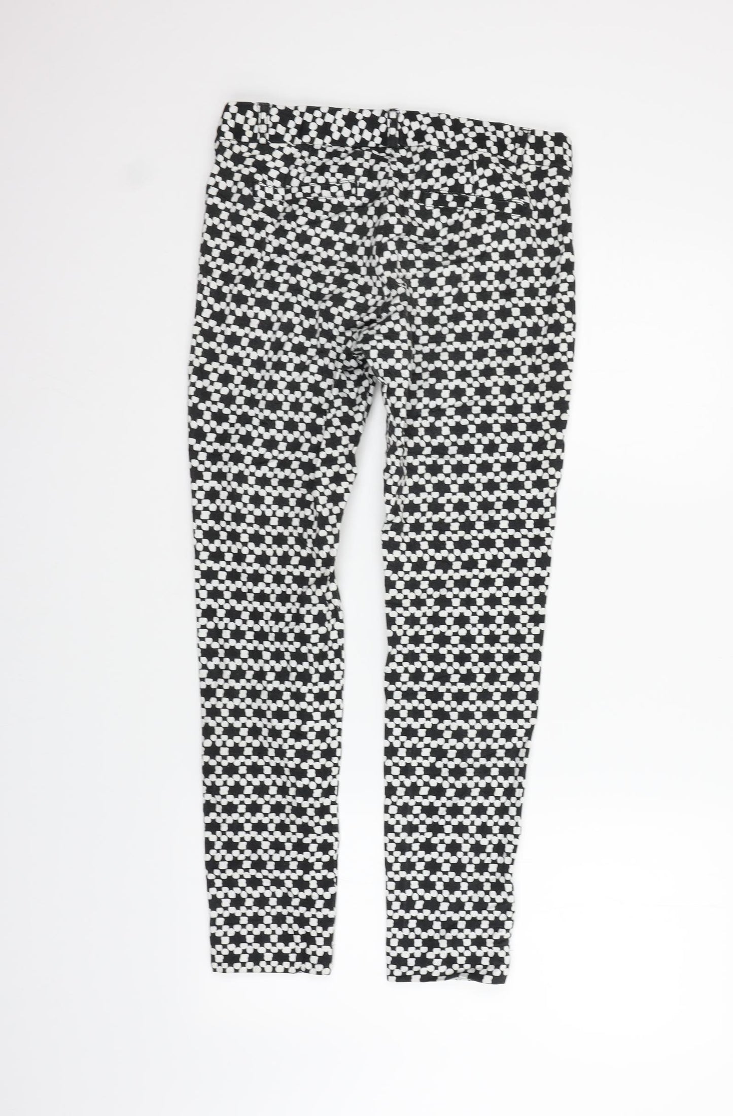 Banana Republic Womens Black Geometric  Trousers  Size S L26 in