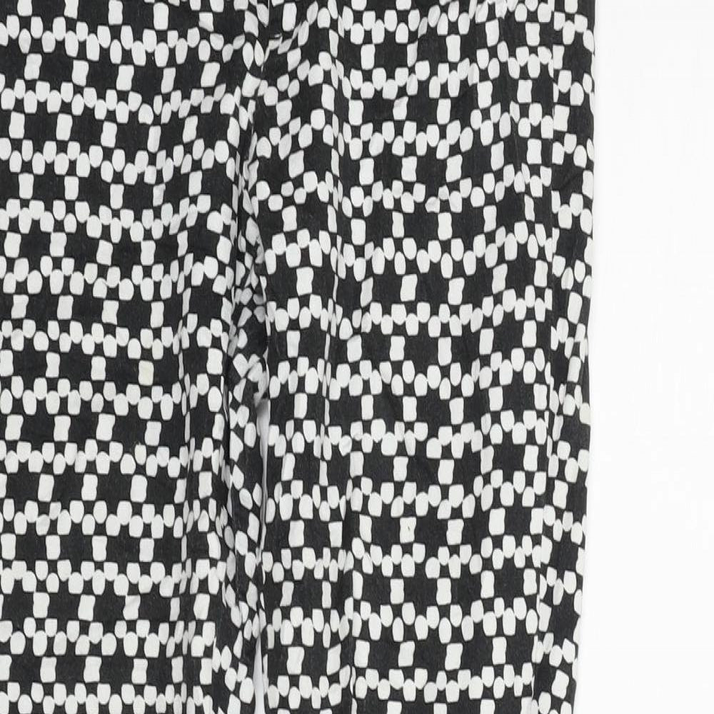 Banana Republic Womens Black Geometric  Trousers  Size S L26 in