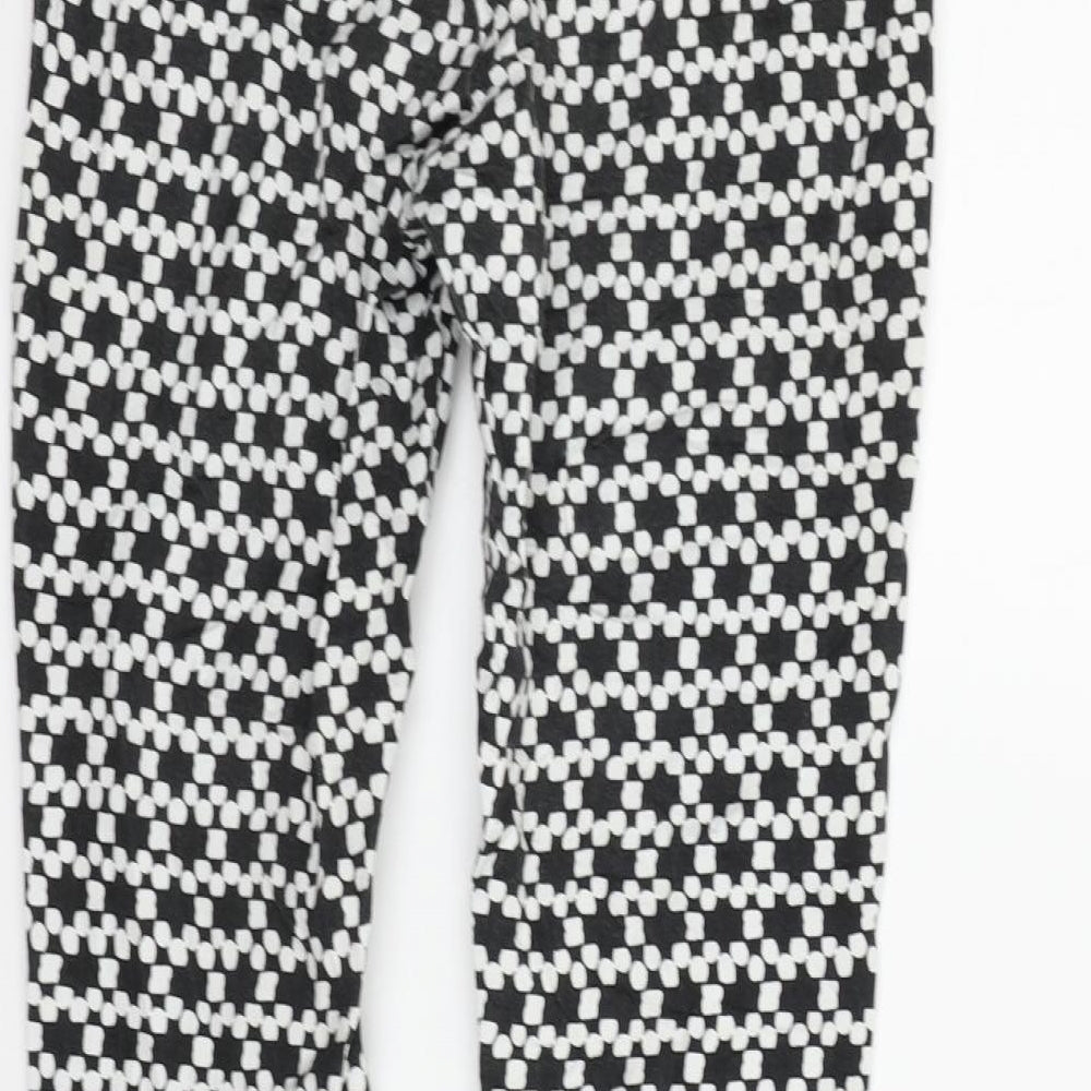 Banana Republic Womens Black Geometric  Trousers  Size S L26 in