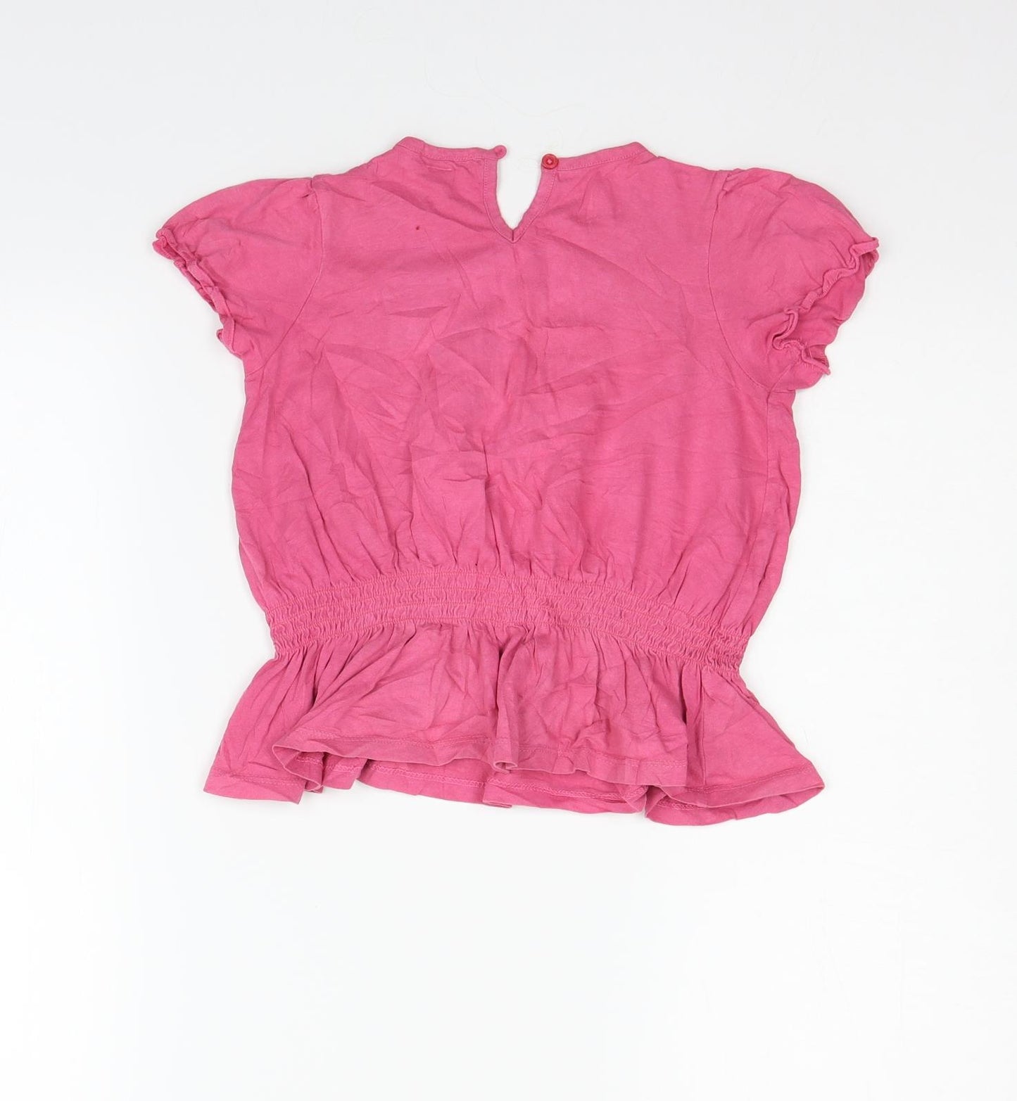 Marks and Spencer Girls Pink   Basic T-Shirt Size 4-5 Years