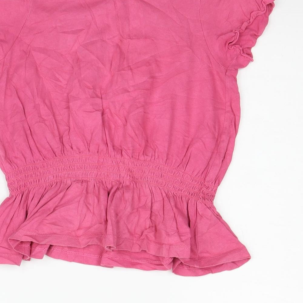 Marks and Spencer Girls Pink   Basic T-Shirt Size 4-5 Years
