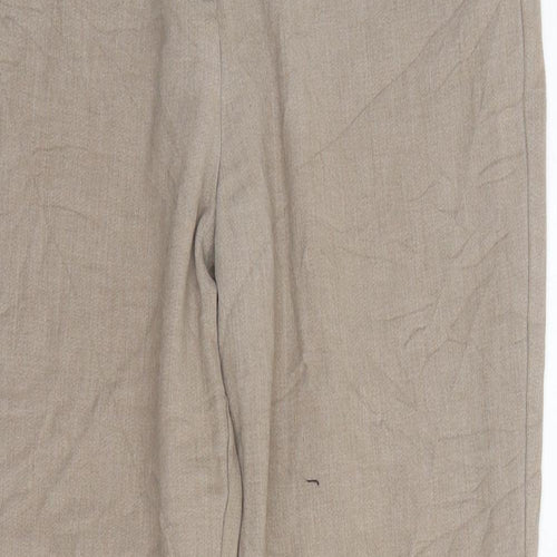 Marks and Spencer Womens Beige   Trousers  Size 12 L25 in