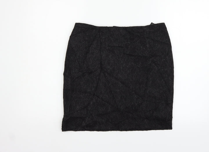 H&M Womens Grey   Flare Skirt Size 14