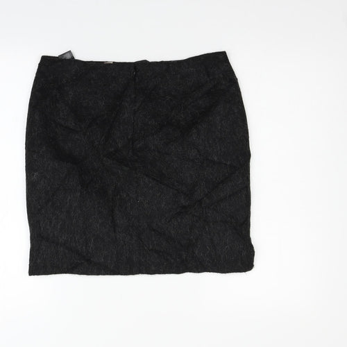 H&M Womens Grey   Flare Skirt Size 14