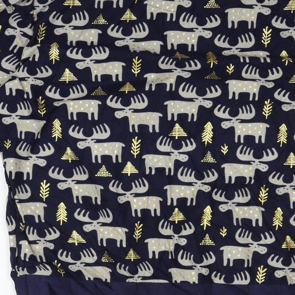 NEXT Mens Blue Geometric  Pullover Jumper Size M