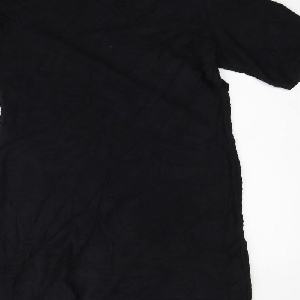 Dorothy Perkins Womens Black Houndstooth  Fit & Flare  Size 14