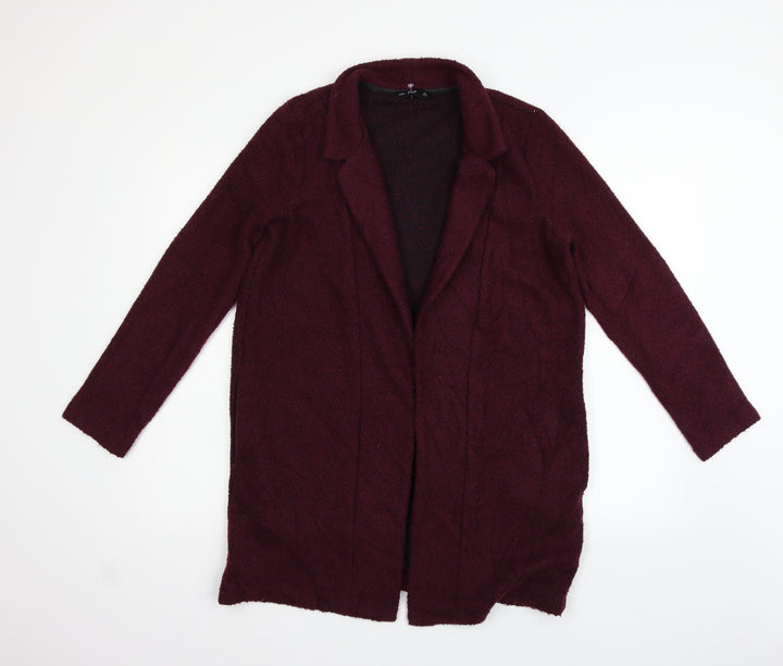 F&F Womens Purple Cardigan Jumper Size 8