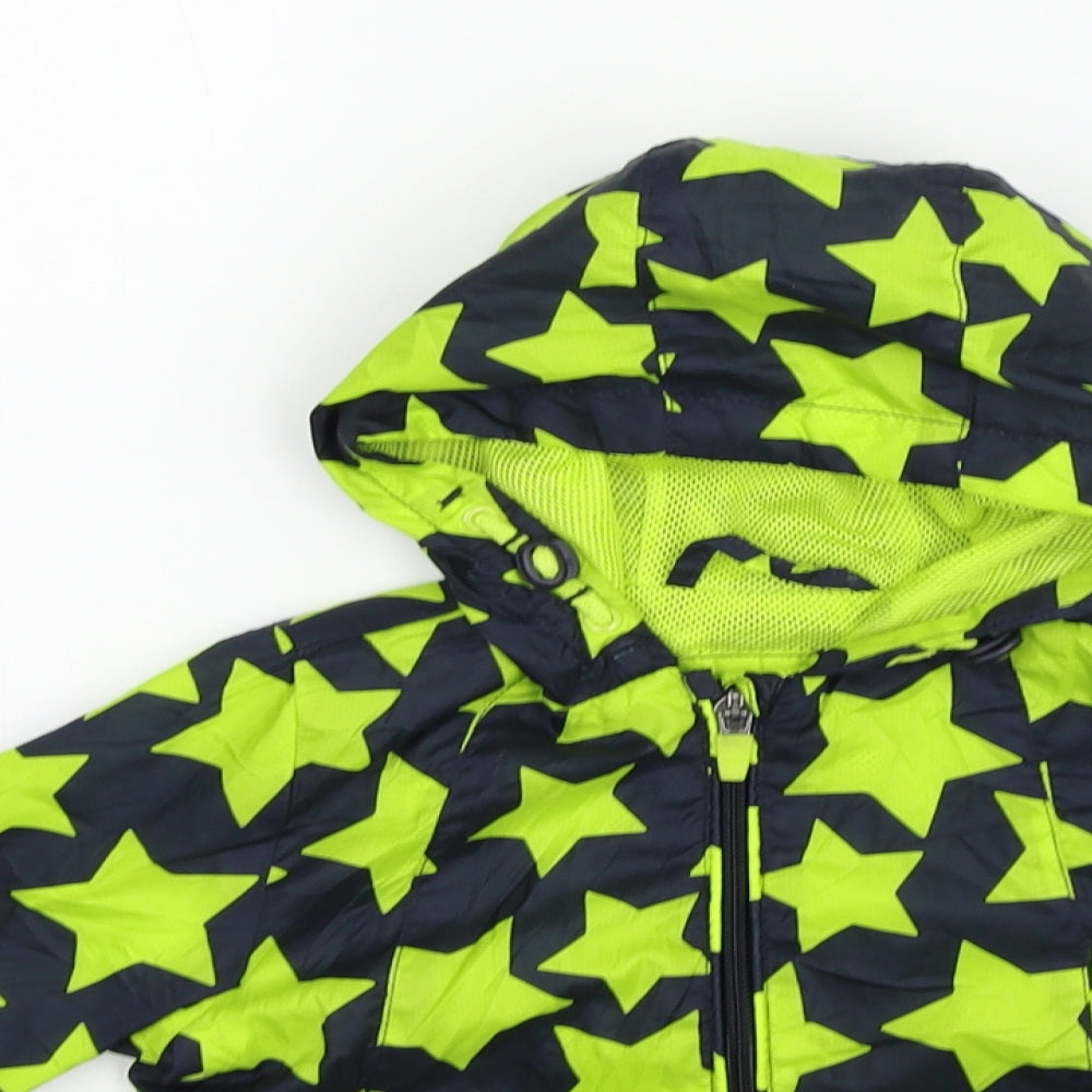 NEXT Boys White Geometric  Jacket Coat Size 9-12 Months  - STARS