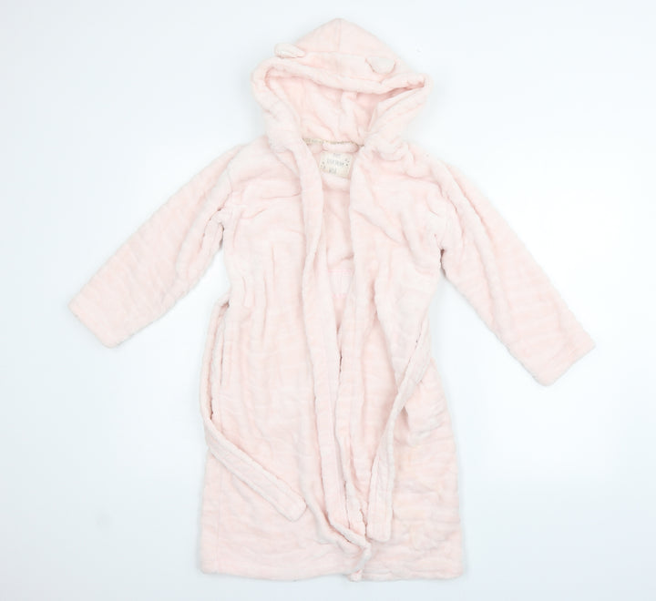 F&F Girls Pink Solid  Top Gown Size 7-8 Years  - BELTED