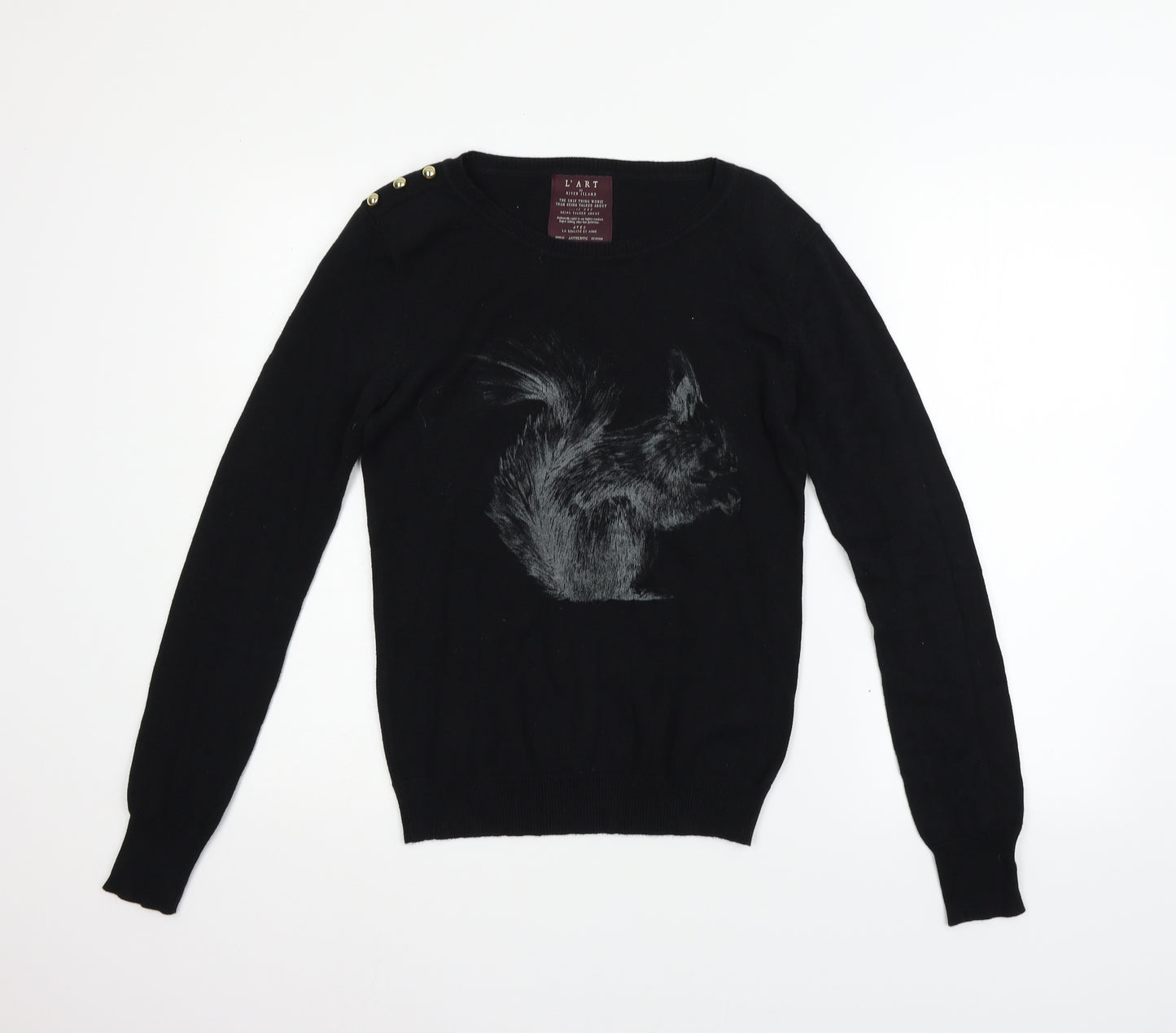 River Island Womens Black   Pullover Jumper Size 10