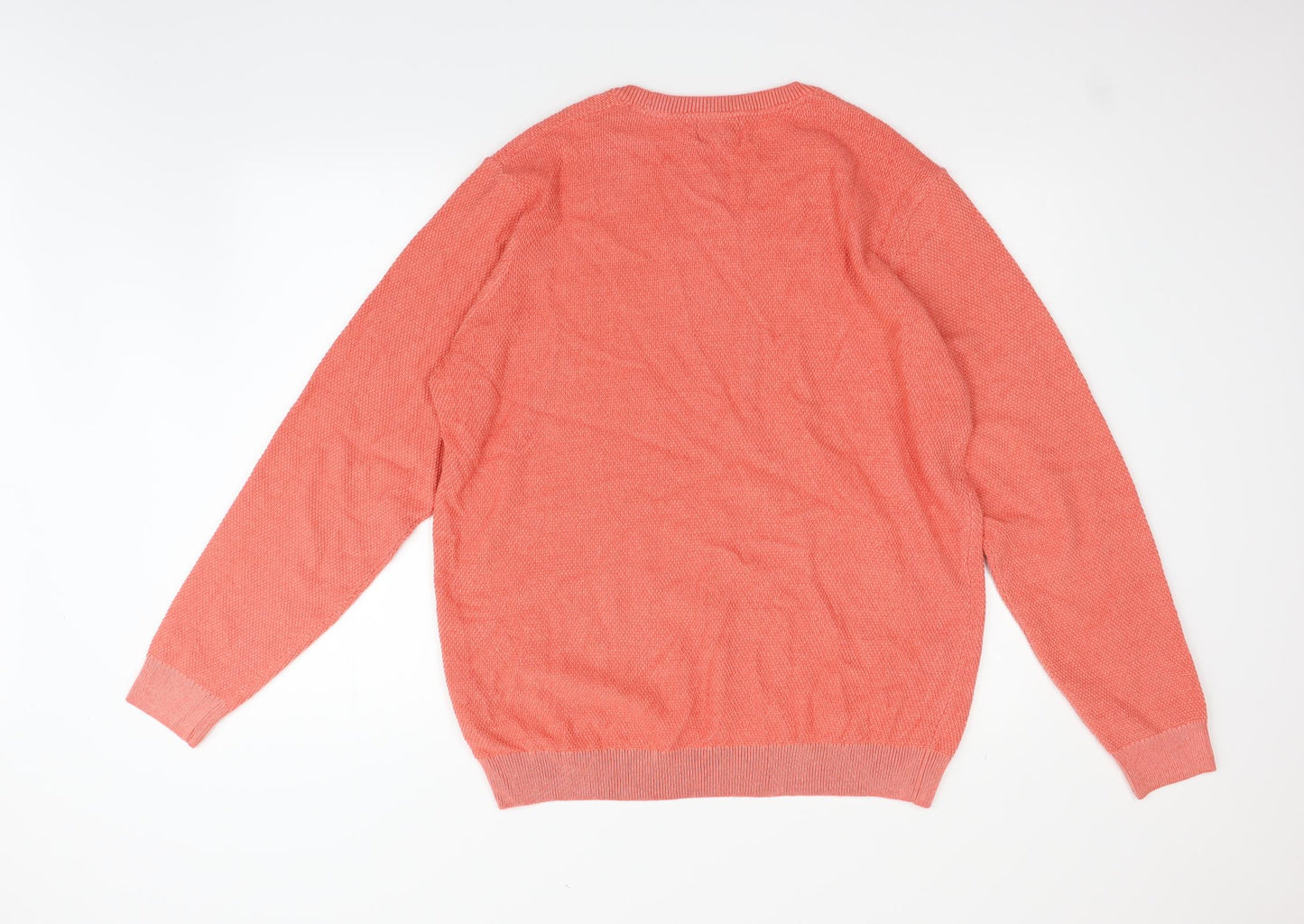 Marks and Spencer Mens Orange   Pullover Jumper Size L