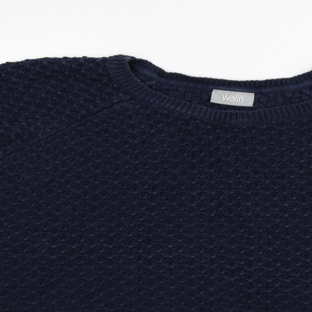 Wallis Womens Blue   Pullover Jumper Size L