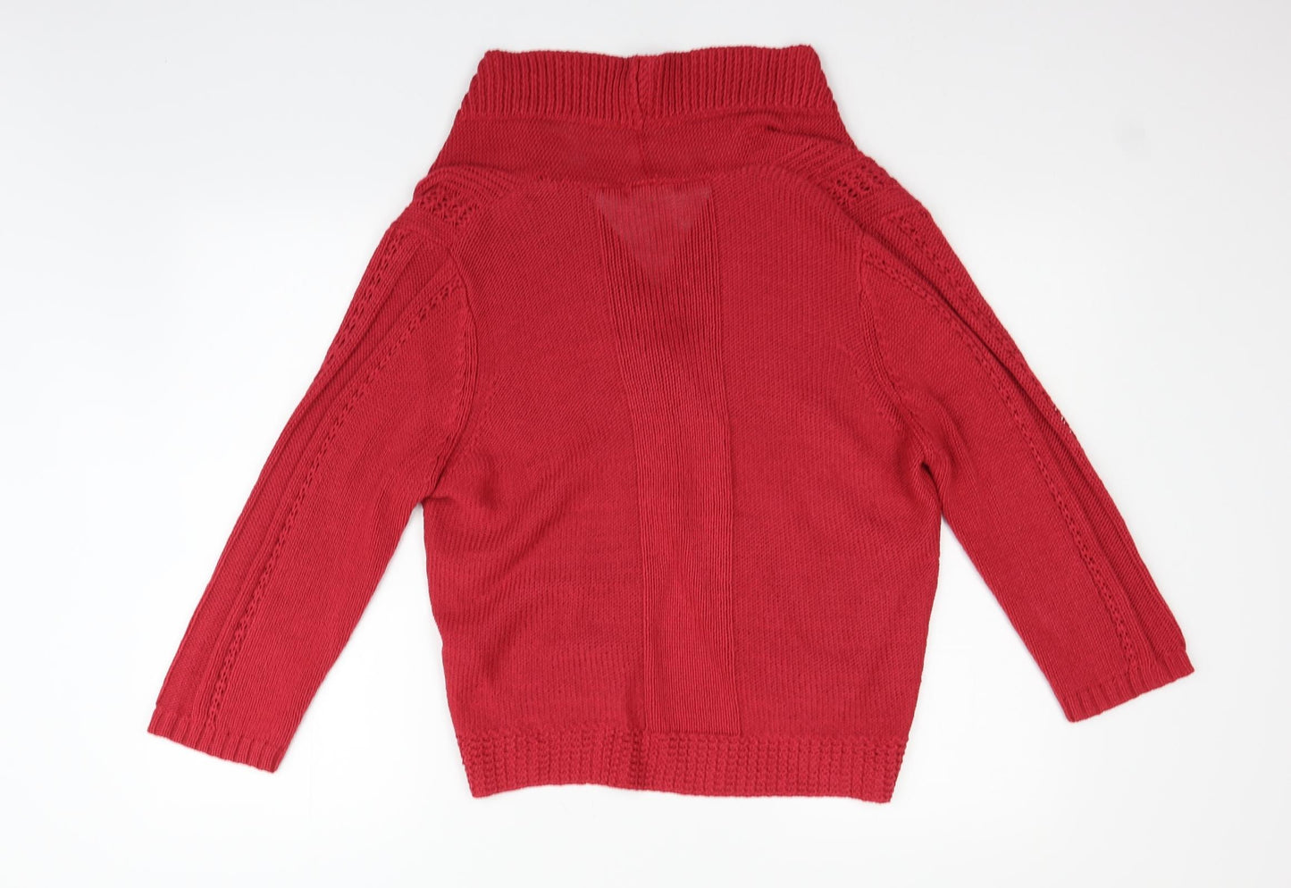 Marks and Spencer Womens Red   Cardigan Jumper Size 20