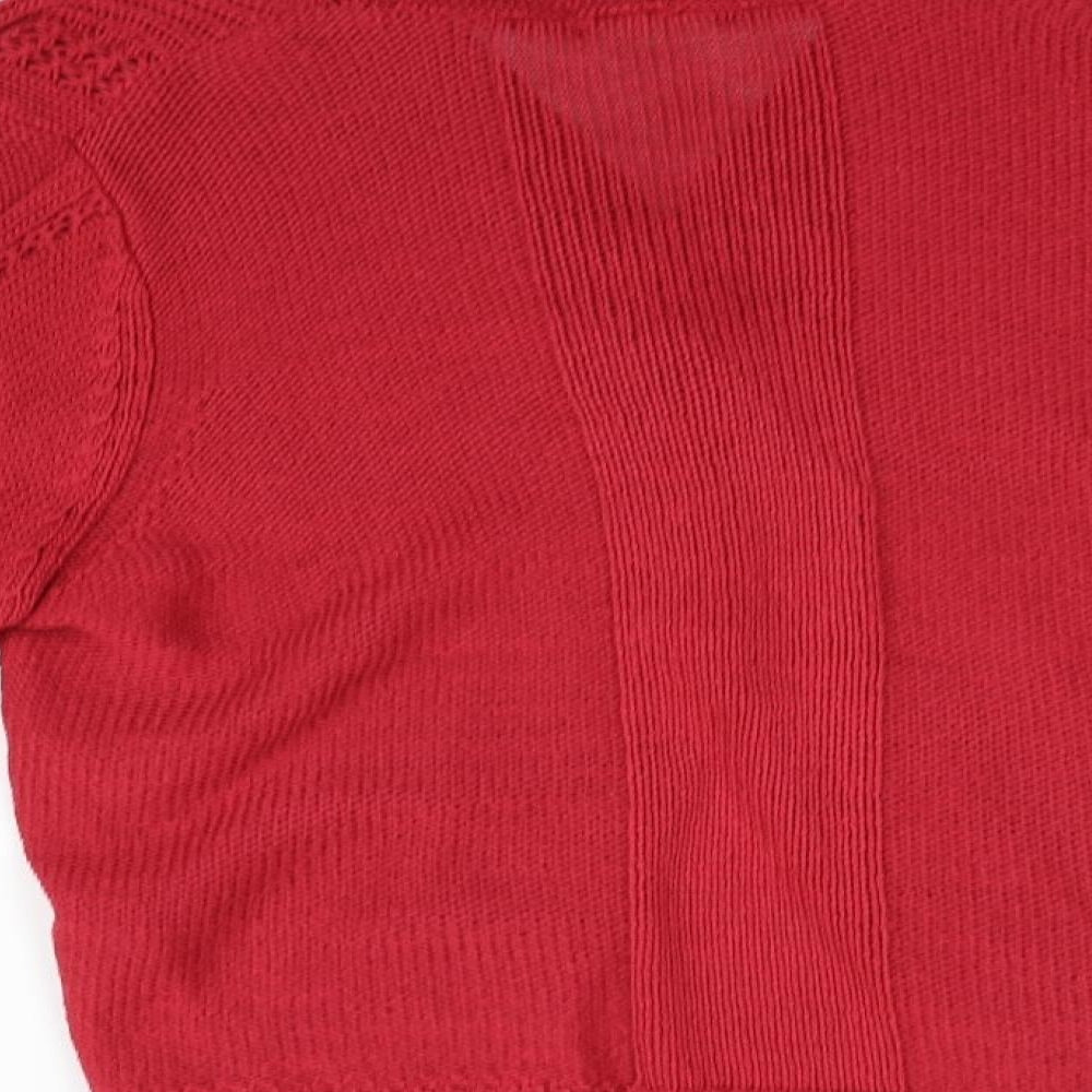Marks and Spencer Womens Red   Cardigan Jumper Size 20