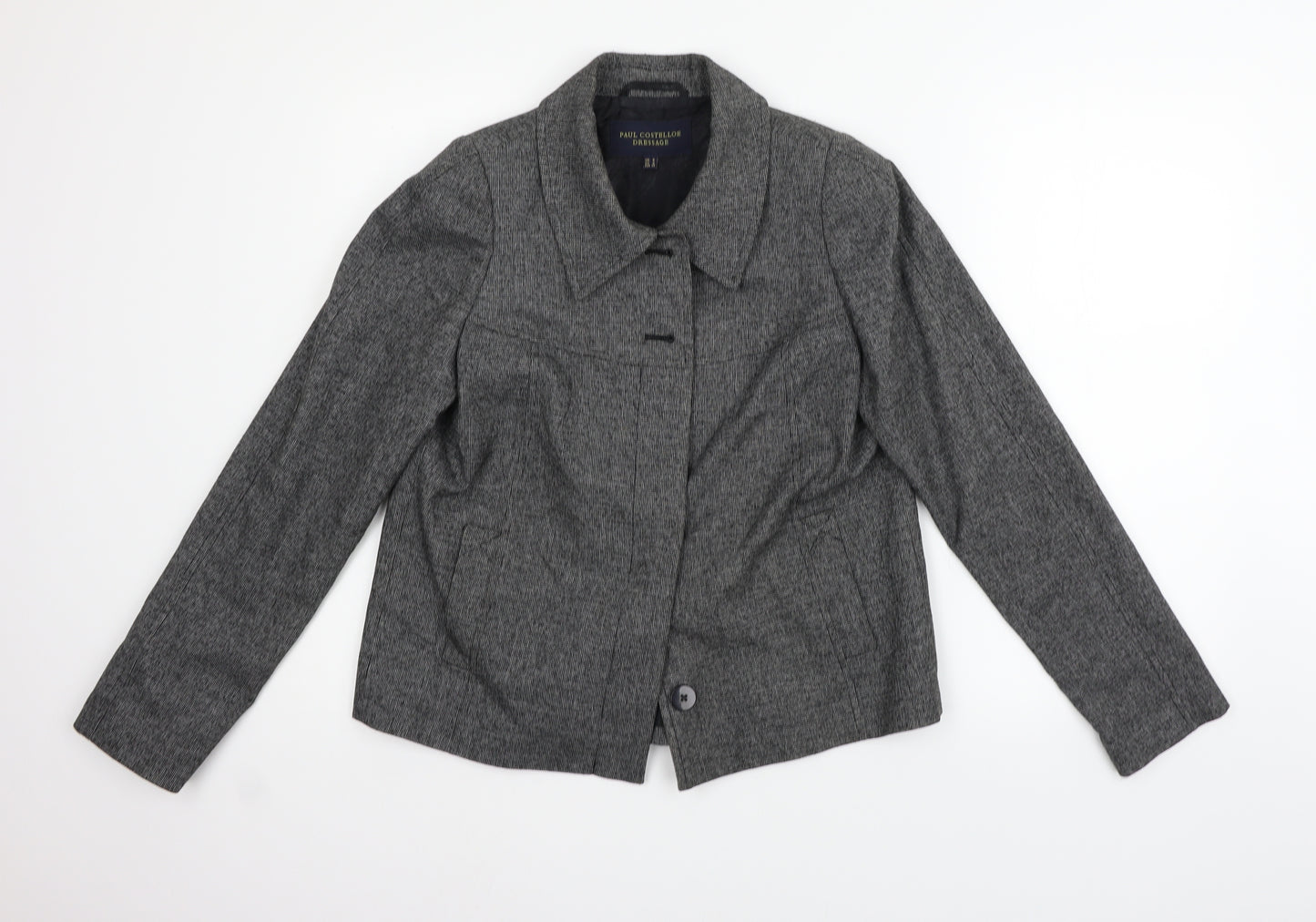 Paul Costelloe Womens Grey   Jacket Blazer Size 8