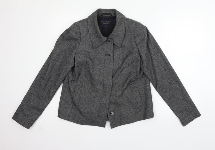 Paul Costelloe Womens Grey   Jacket Blazer Size 8