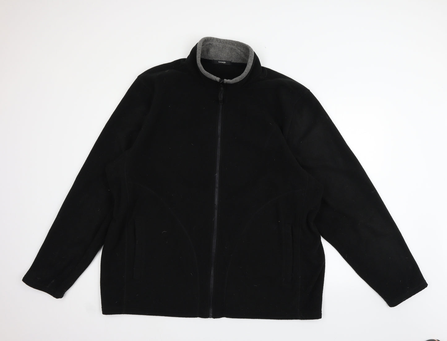George Mens Black   Jacket Coat Size 3XL
