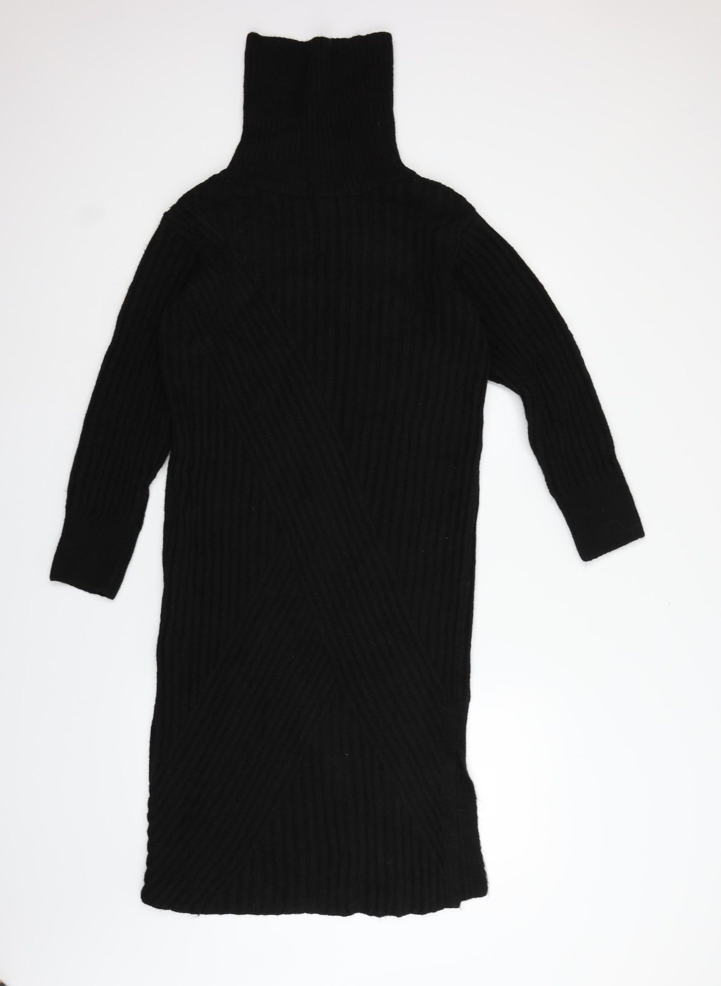 F&F Womens Black   Jumper Dress  Size 8