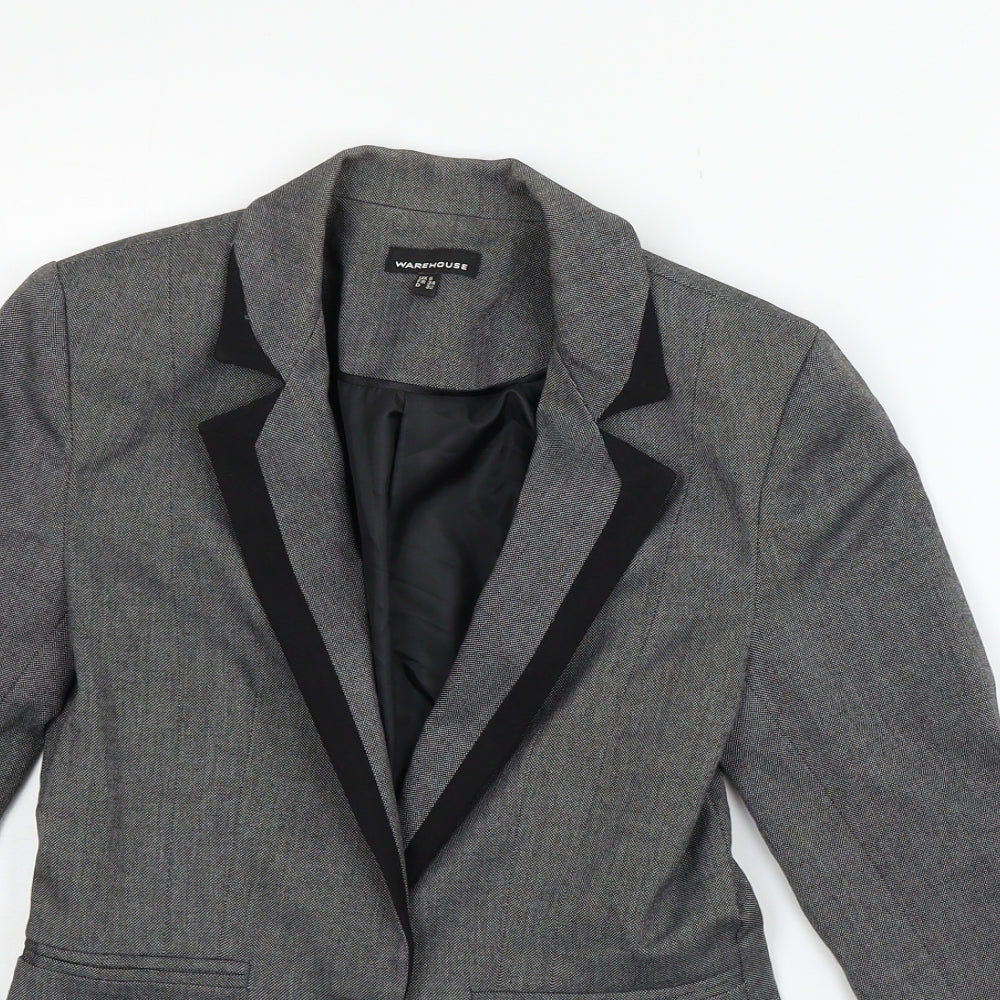 Warehouse Womens Grey   Jacket  Size 8