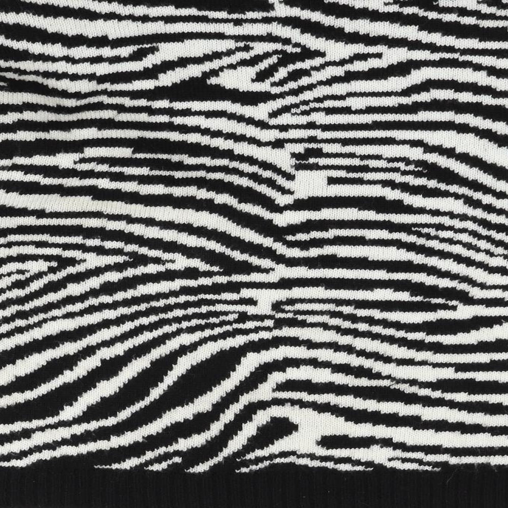 Primark Mens Black Geometric  Pullover Jumper Size M