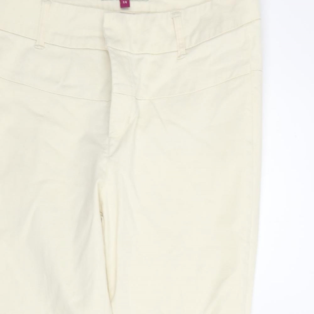 werid fish Womens Beige   Trousers  Size 14 L23 in