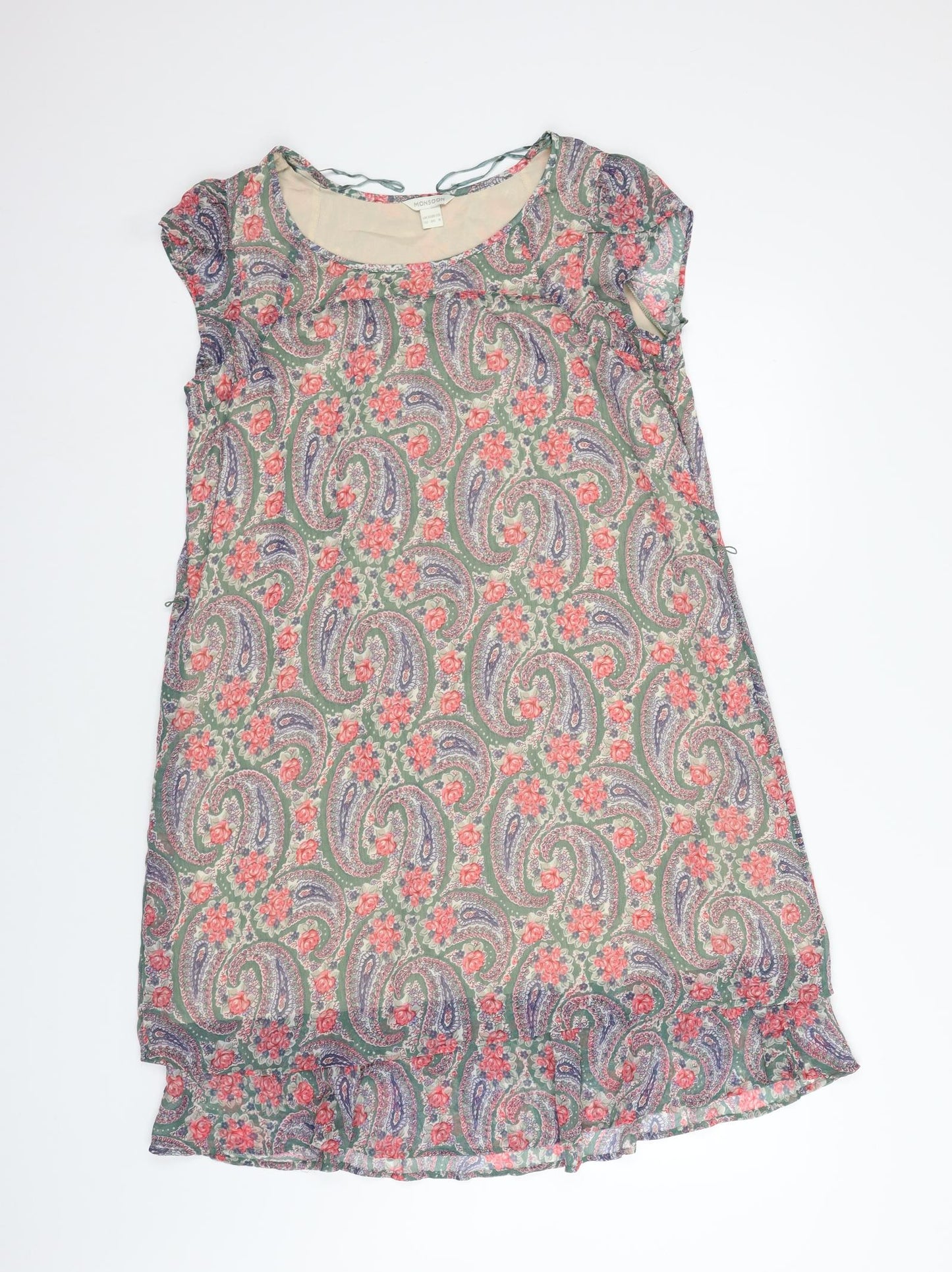 Monsoon Womens Red Floral  Fit & Flare  Size 12