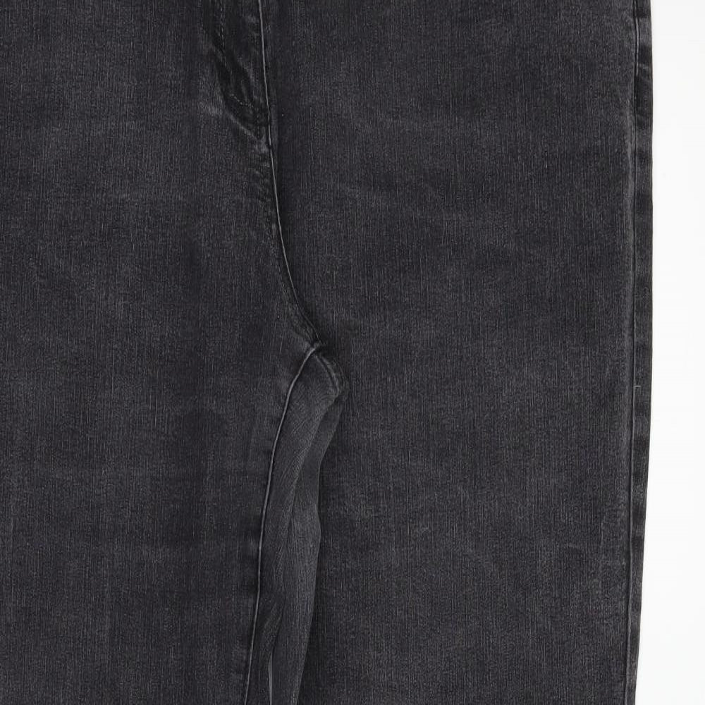 Cherokee Womens Grey   Straight Jeans Size 18 L28 in