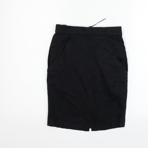 Topshop Womens Black   Flare Skirt Size 6