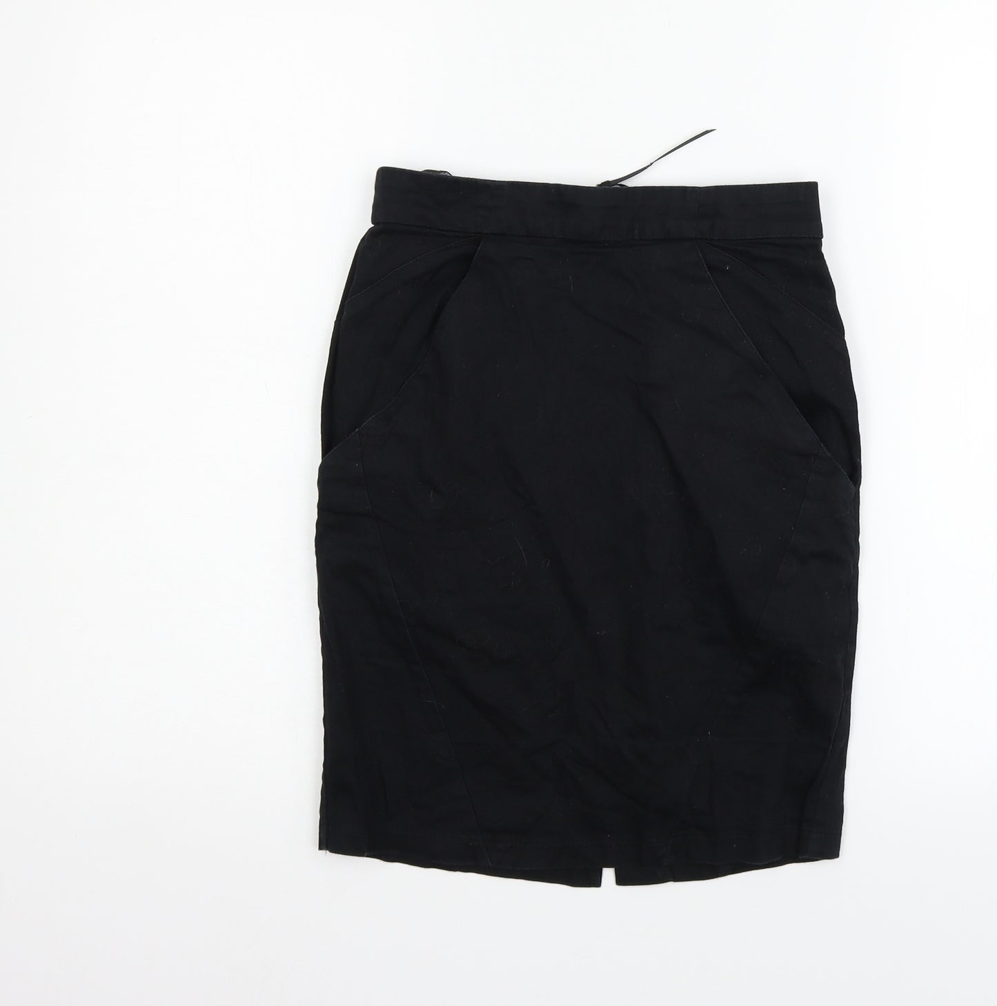 Topshop Womens Black   Flare Skirt Size 6