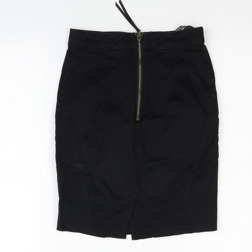 Topshop Womens Black   Flare Skirt Size 6
