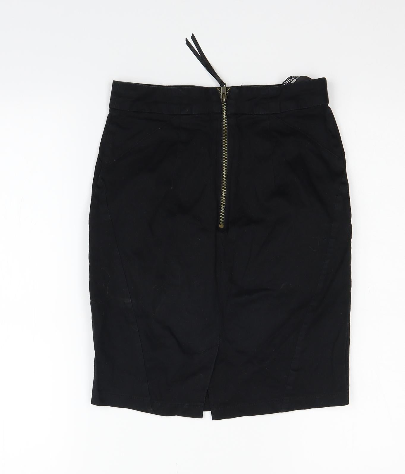 Topshop Womens Black   Flare Skirt Size 6