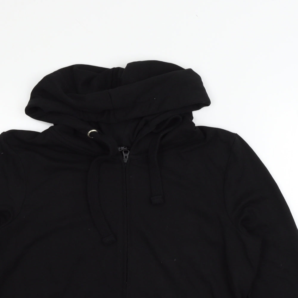 F&F Womens Black   Full Zip Jumper Size 14