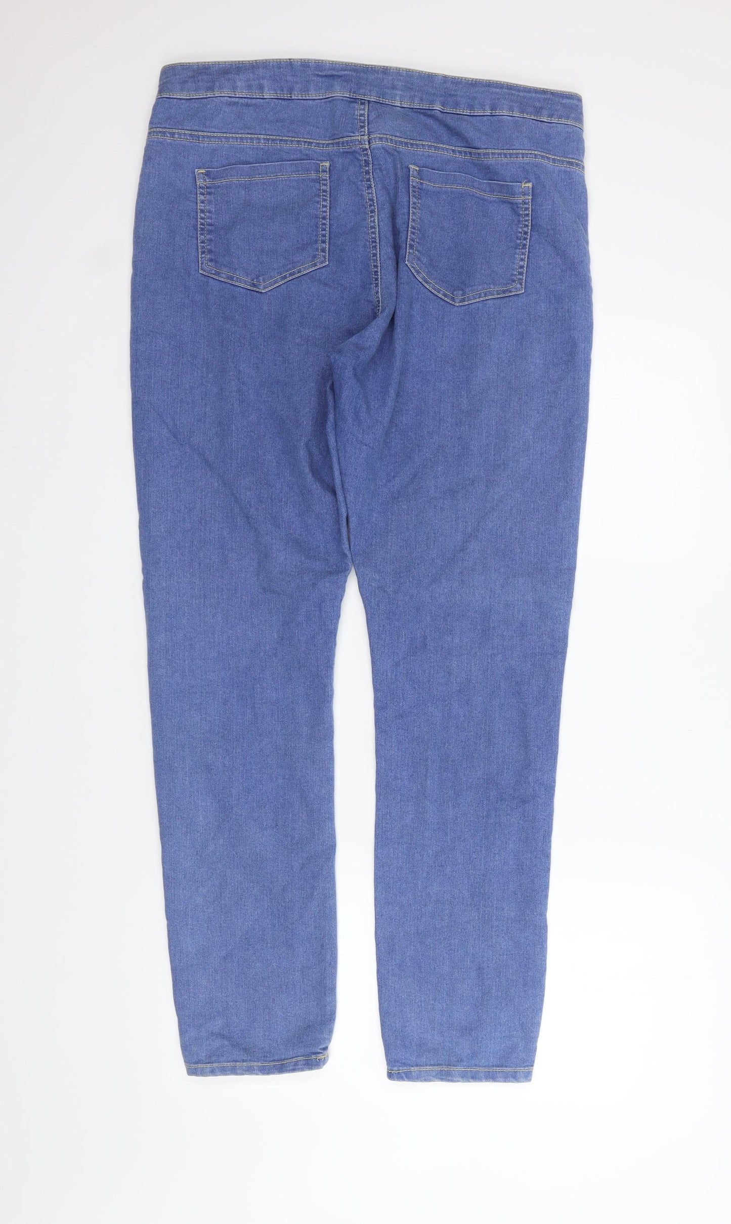 deniem & co Womens Blue   Straight Jeans Size 16 L27 in