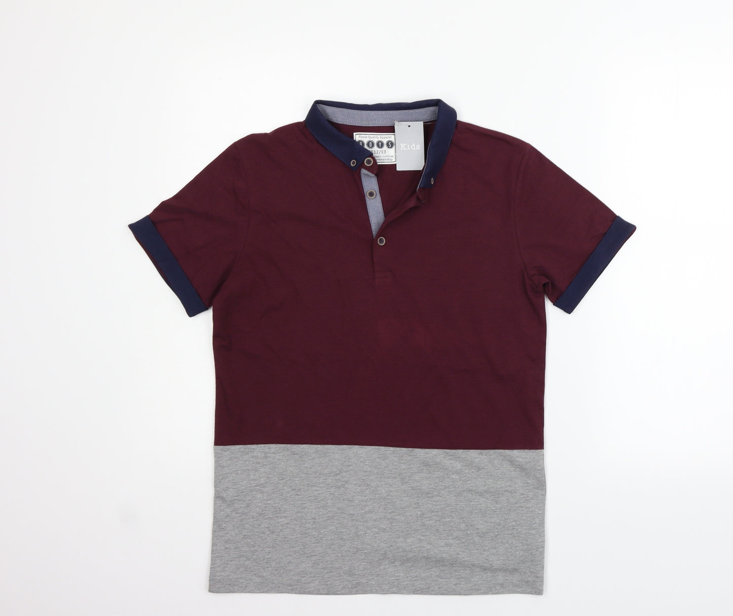 Matalan Boys Purple   Basic Polo Size 12-13 Years