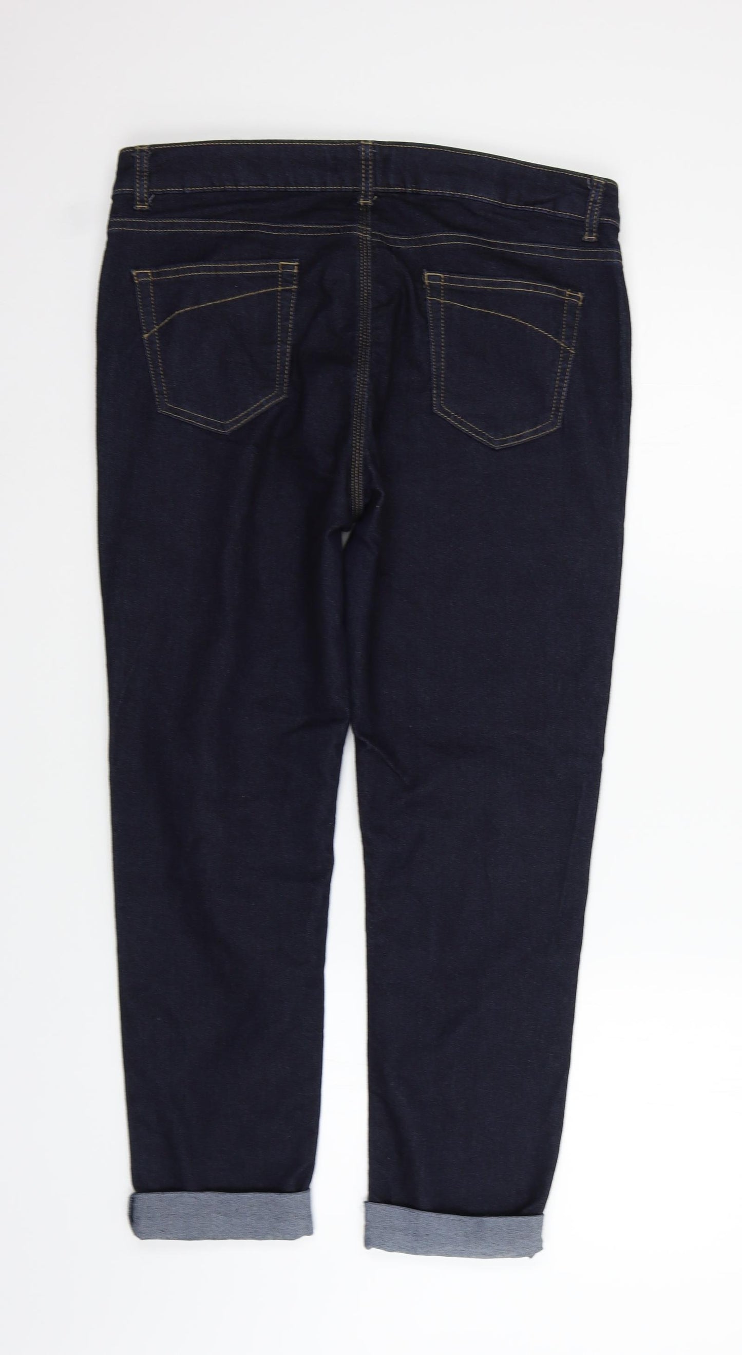 Wallis Womens Blue   Straight Jeans Size 14 L25 in